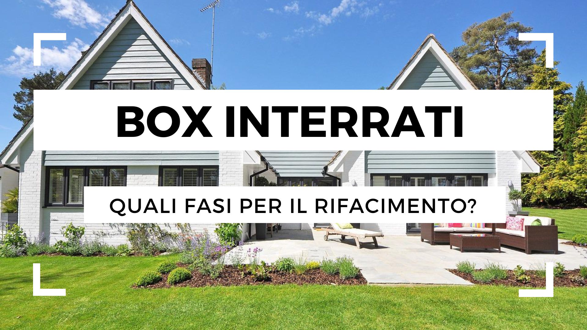 Rifacimento box interrati, quali sono le fasi?